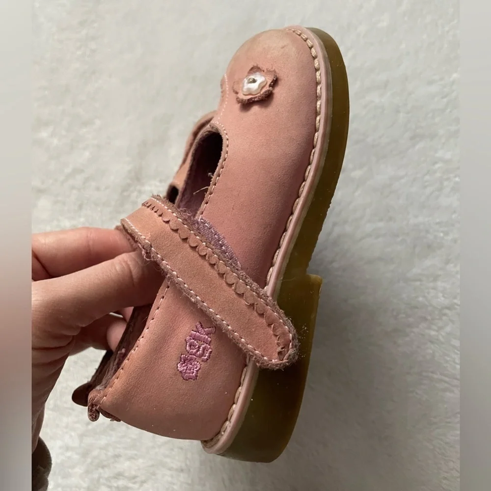 OshKosh B'gosh Pink Floral Mary Jane Shoes Vintage